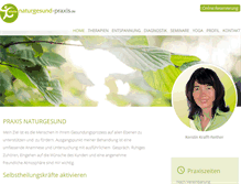 Tablet Screenshot of naturgesund-praxis.de